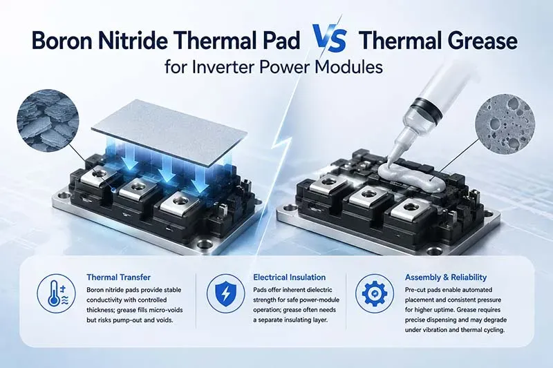 Boron Nitride Thermal Pad vs Thermal Grease